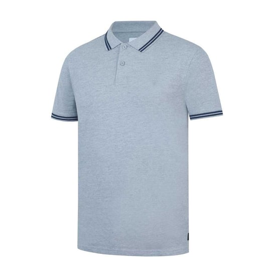 Firetrap Heren Lazer-logo katoenen poloshirt (Grijze Mergel) - Image 1