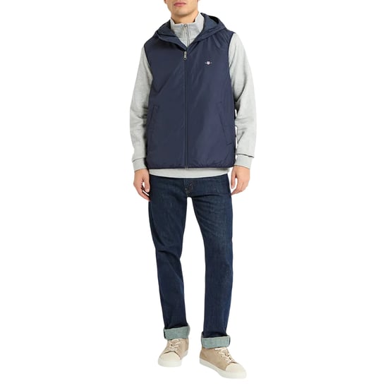 Gant Heren mouwloos gilet (Blauw) - Image 1