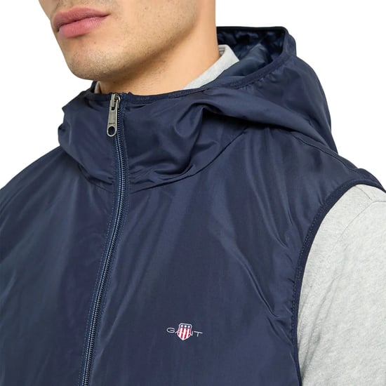 Gant Heren mouwloos gilet (Blauw) - Image 4