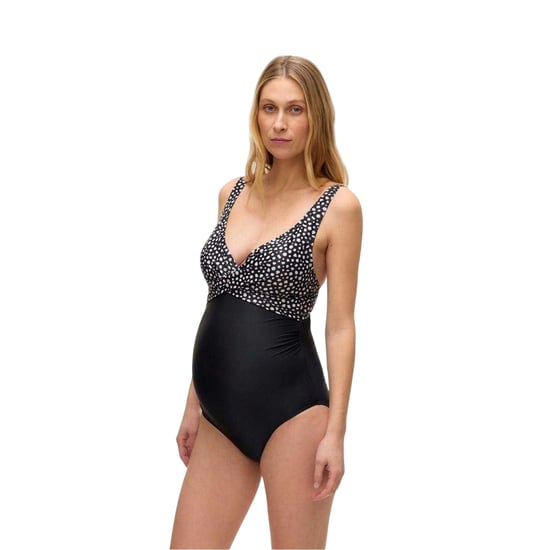 Mamalicious Zwangerschapszwempak voor dames met stippenpatroon (Zwarte afdruk) - Image 3