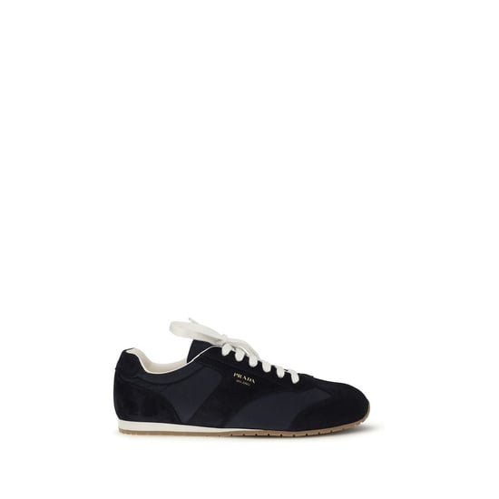 Prada Blauwe Kalfsleren Bos Taurus Sport Sneakers - Image 1