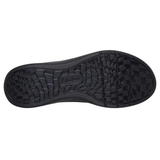 Skechers Dames-sportschoenen met gestructureerd breisel, Arch Fit-pasvorm en plateauzool (Zwart) - Image 4