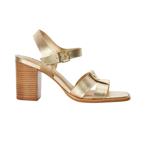 Dune London Dames Jessia Leren Sandalen (Goud) - Image 1