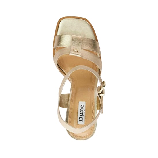 Dune London Dames Jessia Leren Sandalen (Goud) - Image 3