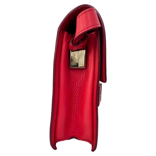 Delvaux Mini Madame Crossbodytas in rood leer - Image 2
