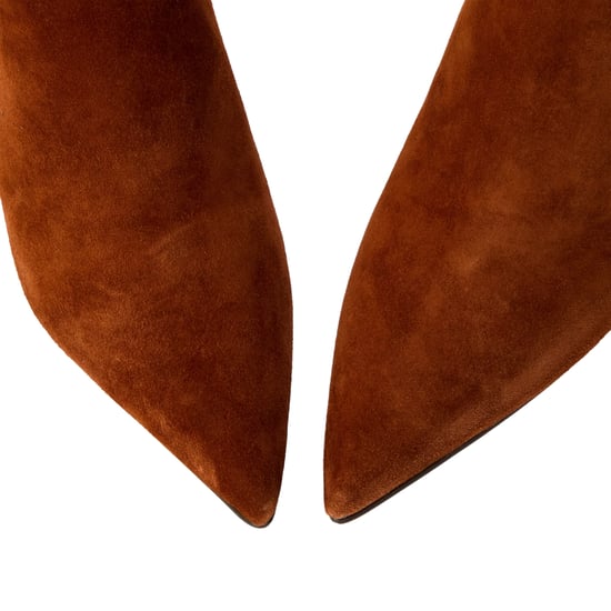 Steve Madden Sabine suède enkellaarsjes met lage hak voor dames (Cognac) - Image 4