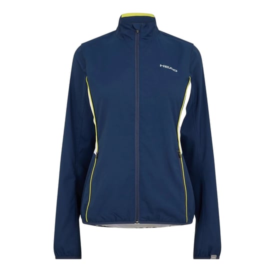 Head Dames-trainingsjas met volledige ritssluiting en clublogo (Donkerblauw) - Image 1