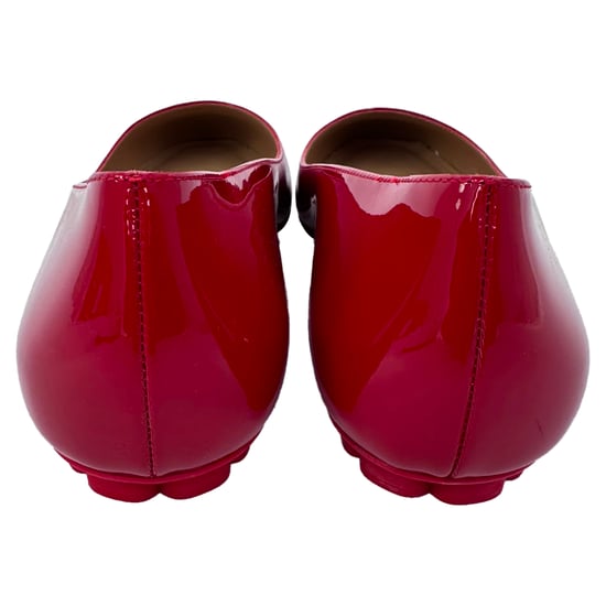 Salvatore Ferragamo Horsebit ballerina's in bordeauxrood lakleer - Image 6