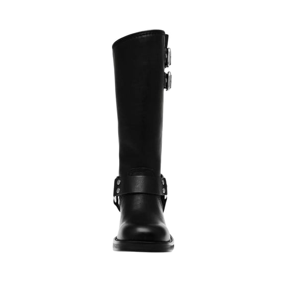 Steve Madden Motorrijlaarzen voor dames in oosterse stijl, van leer en met gespdetails (Zwart) - Image 5
