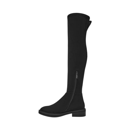 Steve Madden Dameslaarzen van suède, plat, tot aan de dij (Zwart) - Image 3