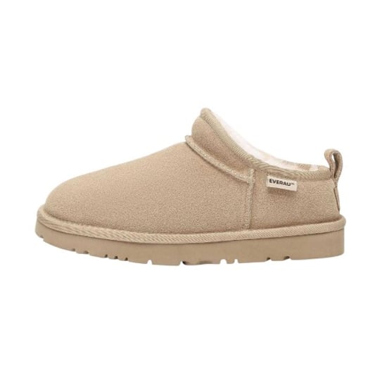 EverAu Dames/Dames Koe Suède Pantoffels (Zand) - Image 1