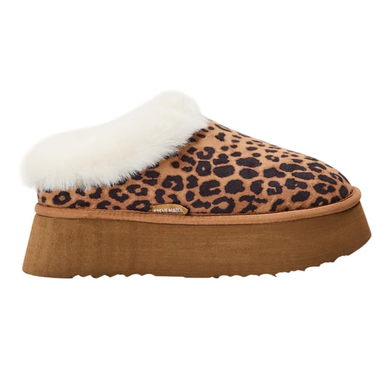 Steve Madden Dames Chaplin Luipaardprint Platform Slippers (Bruin) - Image 1