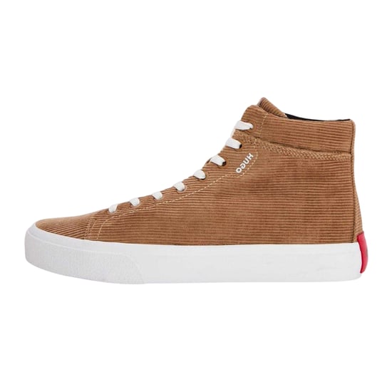 Hugo Dyer Hito corduroy lage herensneakers (Pastel Cacao Bruin) - Image 2
