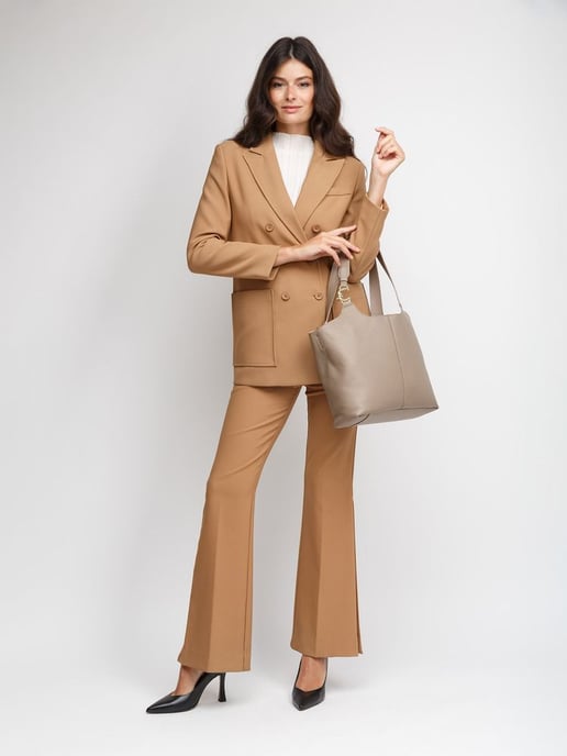 Coccinelle Shoppen Tas Warm Taupe - Image 6