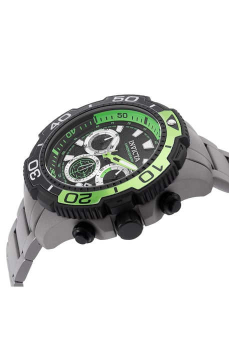 Invicta TI-22 49494 Herenhorloge - Quartz Uurwerk - Titanium met Zwarte Wijzerplaat - 48 mm - Image 2