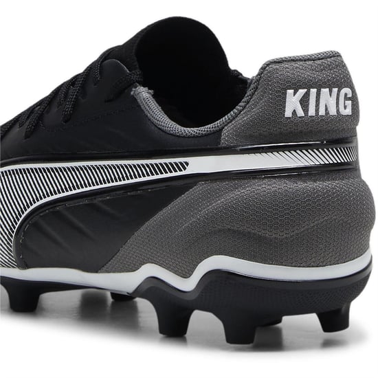 Puma Voetbalschoenen voor kinderen, model King Match, voor harde ondergrond (Zwart, Wit) - Image 5