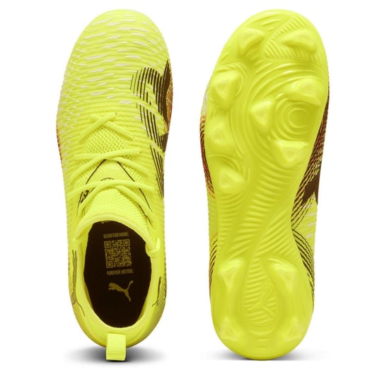 Puma Future 8 Ultimate Match voetbalschoenen voor kinderen (kunstgras) (Geel/zwart) - Image 3