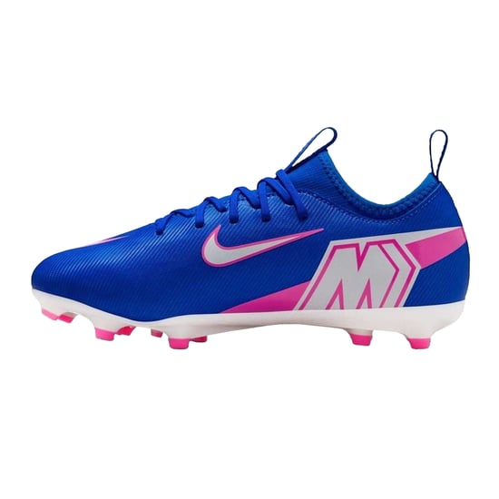 Nike Mercurial voetbalschoenen voor kinderen (firm ground) (Blauw/Wit/Roze) - Image 3