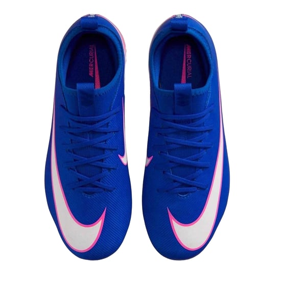 Nike Mercurial voetbalschoenen voor kinderen (firm ground) (Blauw/Wit/Roze) - Image 4