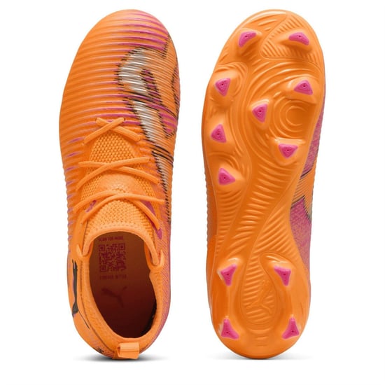 Puma Future 8 Ultimate Match voetbalschoenen voor kinderen (kunstgras) (Oranje/zwart) - Image 3