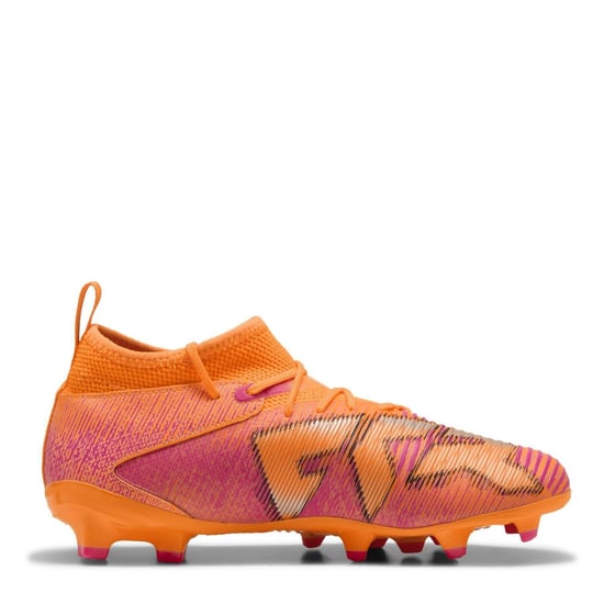 Puma Future 8 Ultimate Match voetbalschoenen voor kinderen (kunstgras) (Oranje/zwart) - Image 4