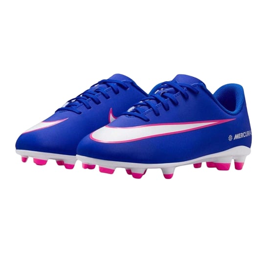 Nike Vapor voetbalschoenen voor kinderen met stevige zool (Blauw/Wit/Roze) - Image 5