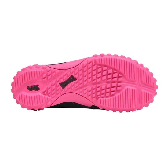 Lonsdale Kinderen Fulham Leren Sneakers (Zwart/Cerise) - Image 3