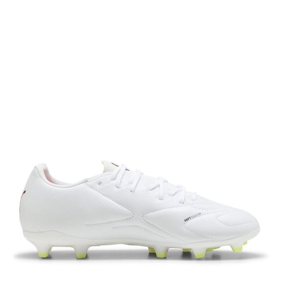 Puma Voetbalschoenen voor kinderen, model King Match, voor harde ondergrond (Wit, Rood) - Image 4