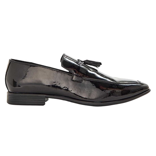Lambretta Formele herenloafers van leer met kwastjes (Zwart) - Image 1