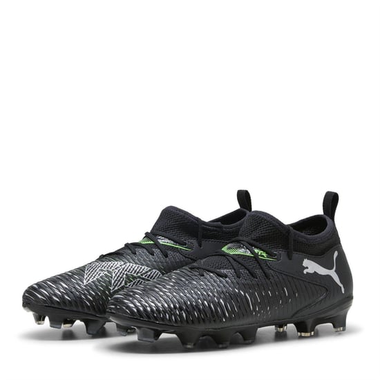 Puma Future 8 Ultimate Match voetbalschoenen voor kinderen (kunstgras) (Zwart, Groen) - Image 1