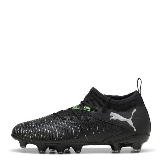Puma Future 8 Ultimate Match voetbalschoenen voor kinderen (kunstgras) (Zwart, Groen) - Image 2