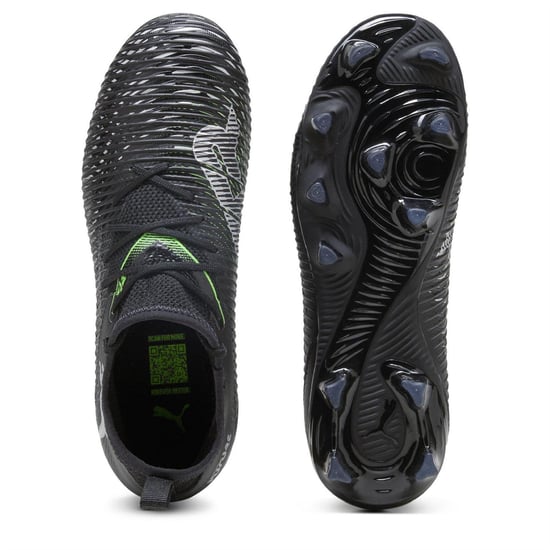 Puma Future 8 Ultimate Match voetbalschoenen voor kinderen (kunstgras) (Zwart, Groen) - Image 3