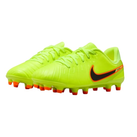 Nike Tiempo Legend 10 voetbalschoenen voor kinderen, voor harde ondergrond (Volt/Zwart) - Image 4
