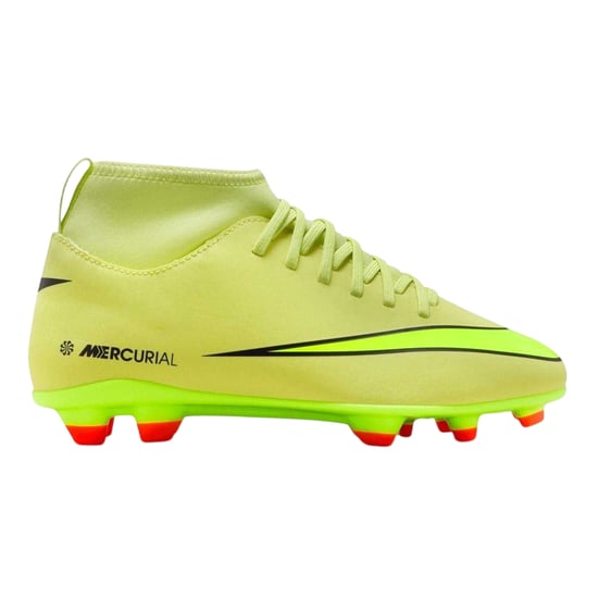 Nike Mercurial voetbalschoenen voor kinderen (firm ground) (Volt/Kransrood) - Image 1