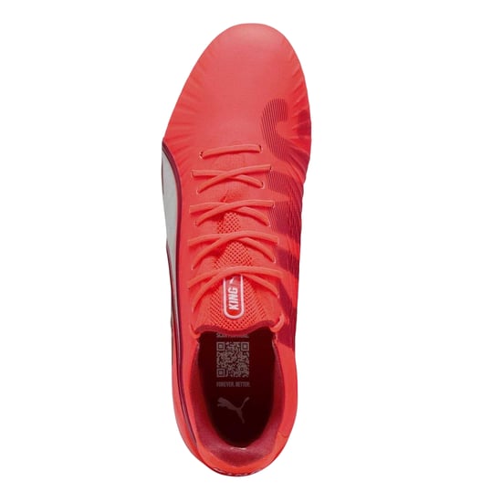 Puma Voetbalschoenen voor kinderen, model King Ultimate Firm Ground (Gloeiend rood) - Image 3