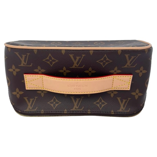 Louis Vuitton Monogram Toilettas in Bruin Leer - Image 2
