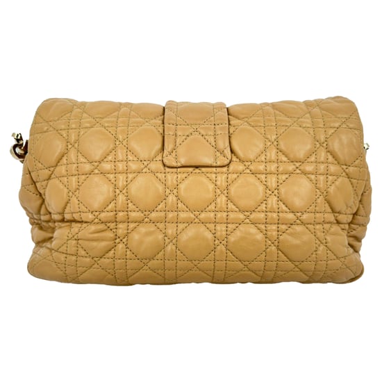 Dior Cannage Gequilted New Lock Flap Bag in Beige Lamsleer - Image 5