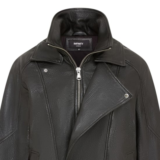 Dames zwarte lamsleren Biker Blouson Oversized Jas - Grote Bomber - Image 5
