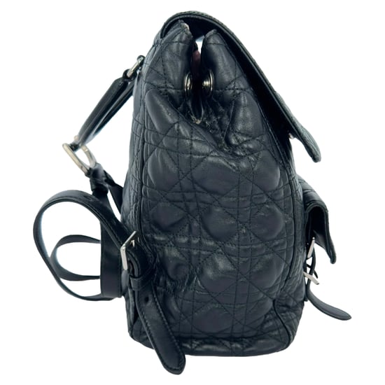 Dior Stardust Cannage Gequilted Rugzak in Zwart Lamsleer - Image 4
