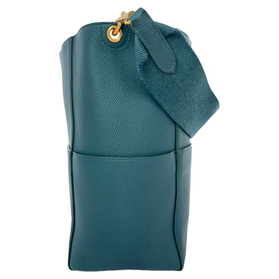 Celine Medium Sangle Emmertas in Groene Leer - Image 4
