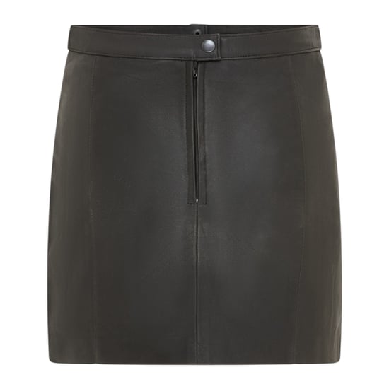 Dames zwarte leren Biker potlood korte minirok - Harper - Image 1