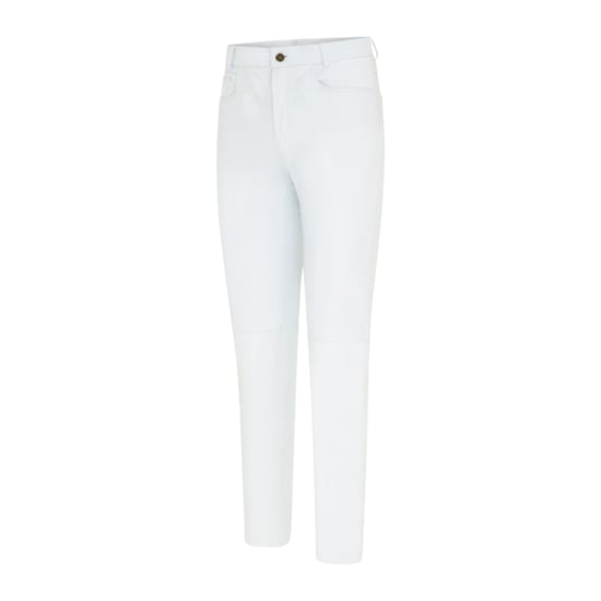 Dames Wit Lamsleer 501 Biker Jeans - Ankara - Image 2