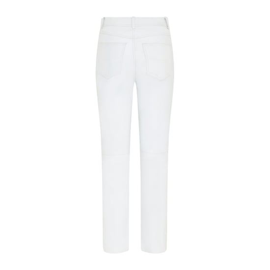 Dames witte lamsleer 501 Biker jeans - Sogndal - Image 4