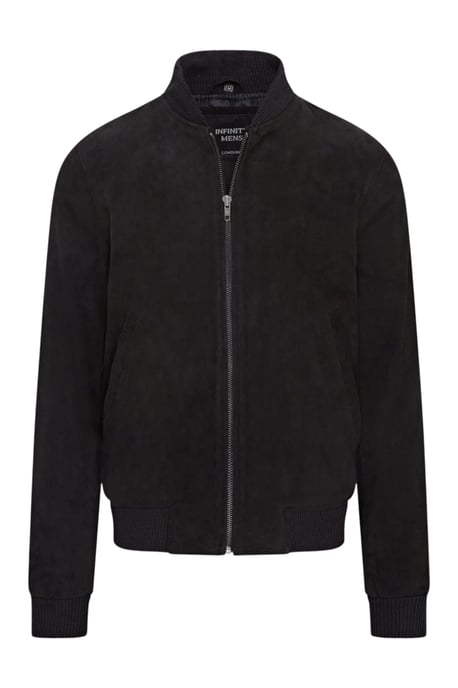 Mans Black Goat Suede MA-1 Bomberjack-North - Image 2