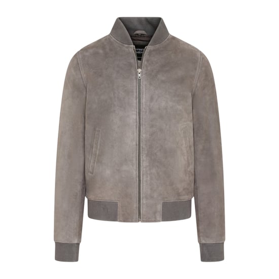 Heren Grijze Geit Suède MA-1 Bomber Jasje-Antalya - Image 2
