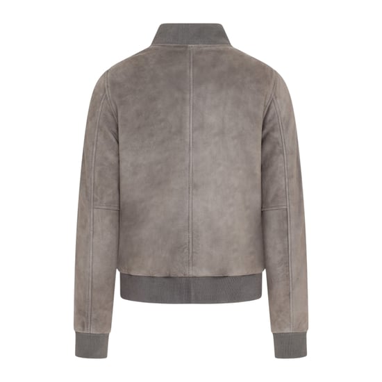 Heren Grijze Geit Suède MA-1 Bomber Jasje-Antalya - Image 5