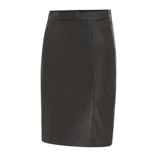 Dames zwarte leren Biker potlood lange midi rok - Avery - Image 2