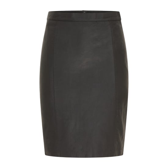 Dames zwarte leren Biker potlood lange midi rok - Avery - Image 3