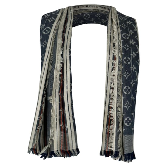 Louis Vuitton Monogram Sjaal in Meerkleurige Zijde - Image 3