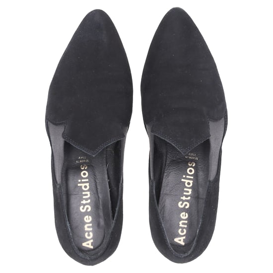 Acne Studios Puntige Instappers in Zwart Suède - Image 5
